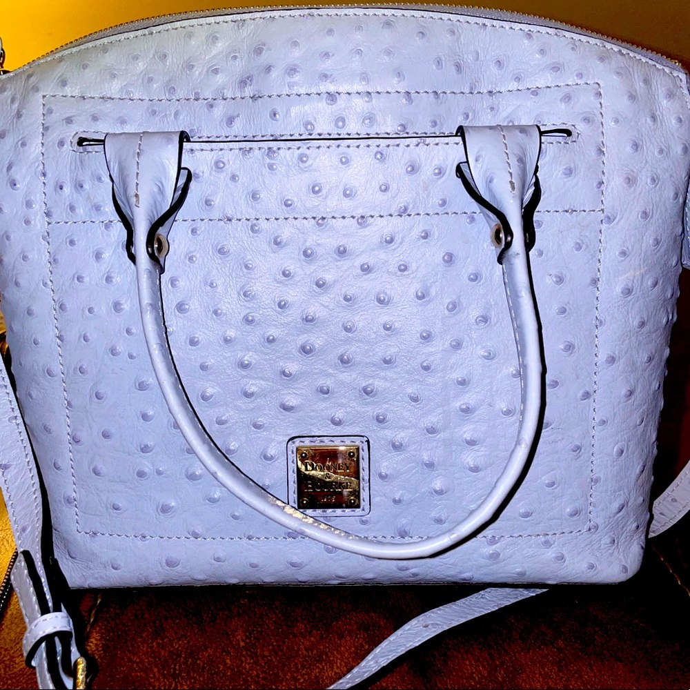 Dooney and Bourke Ostrich Crossbody Satchel.